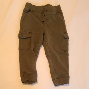 Kids Olive Cargo Pants